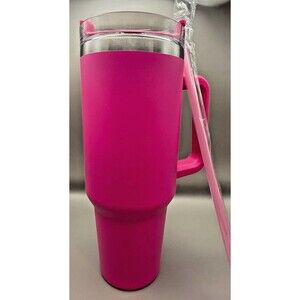 40oz Tumbler with Handle and Straw Vacuum Insulated Tumbler 304 Travel Car Gift